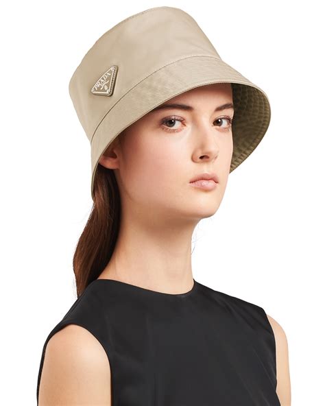 prada beige bucket hat|prada hat women.